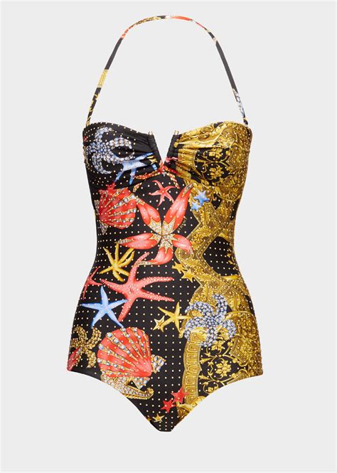 red versace bathing suit|Versace bathing suit one piece.